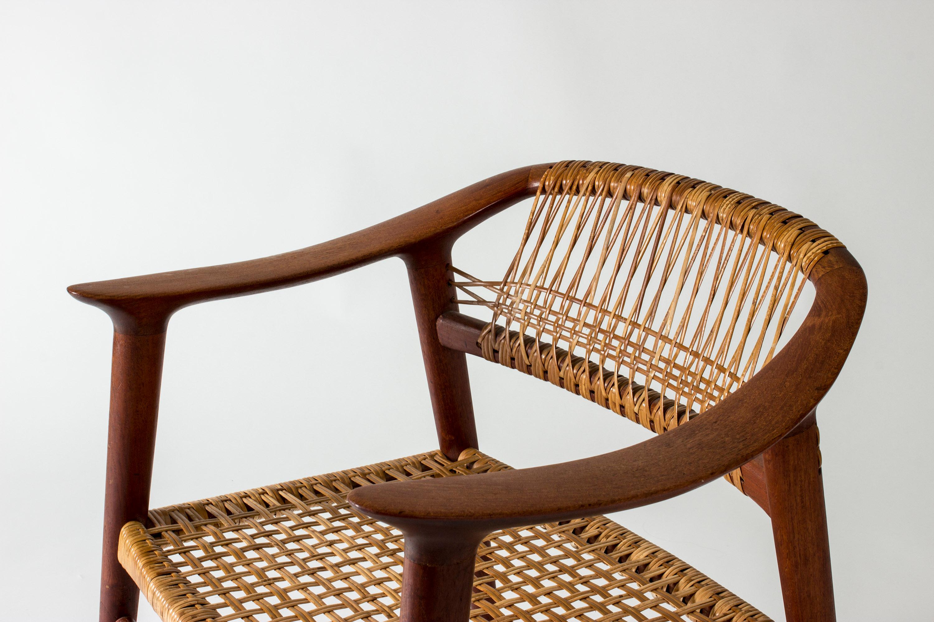 Rattan Teak Armchair, 