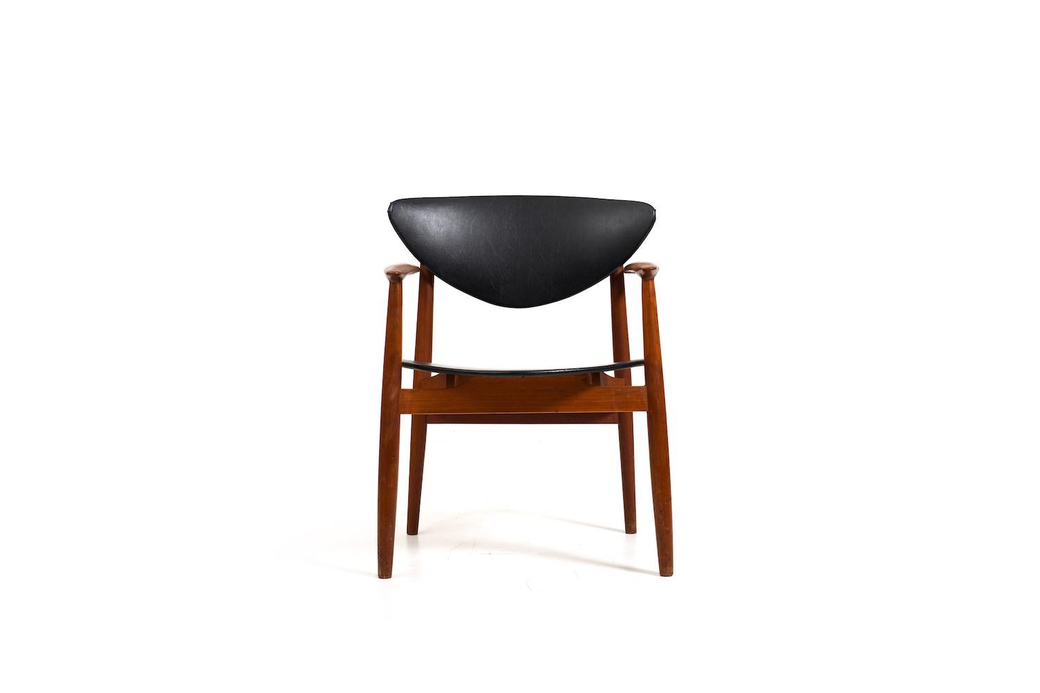 Danois Fauteuil en teck par Erik Wørts pour Norden Møbelfabrik 1950s en vente