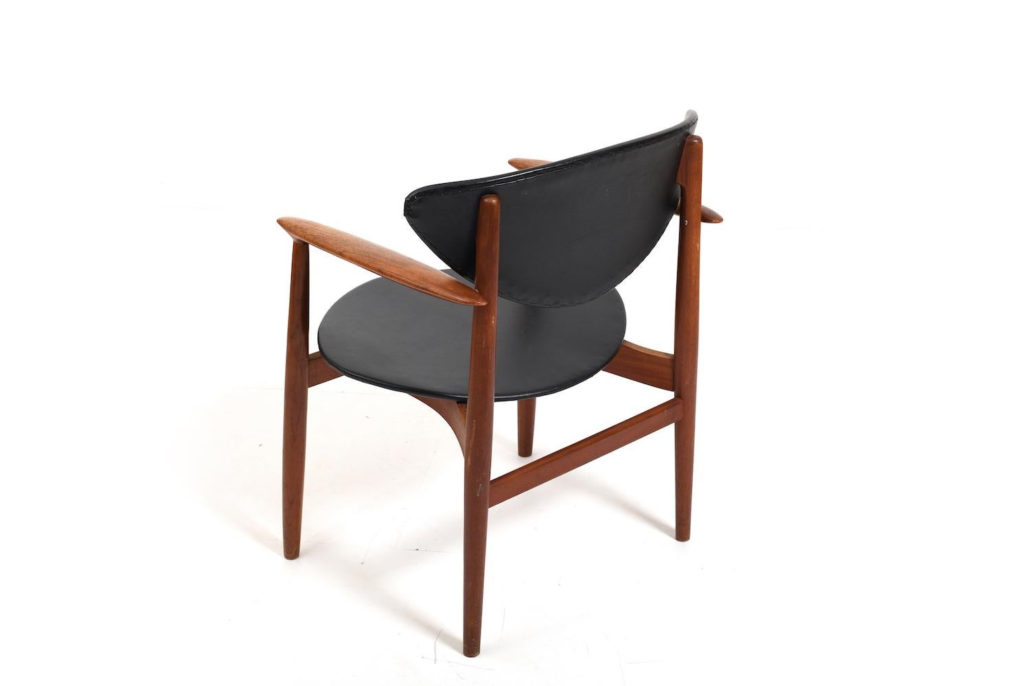 Poltrona in teak di Erik Wørts per Norden Møbelfabrik 1950 in vendita 2