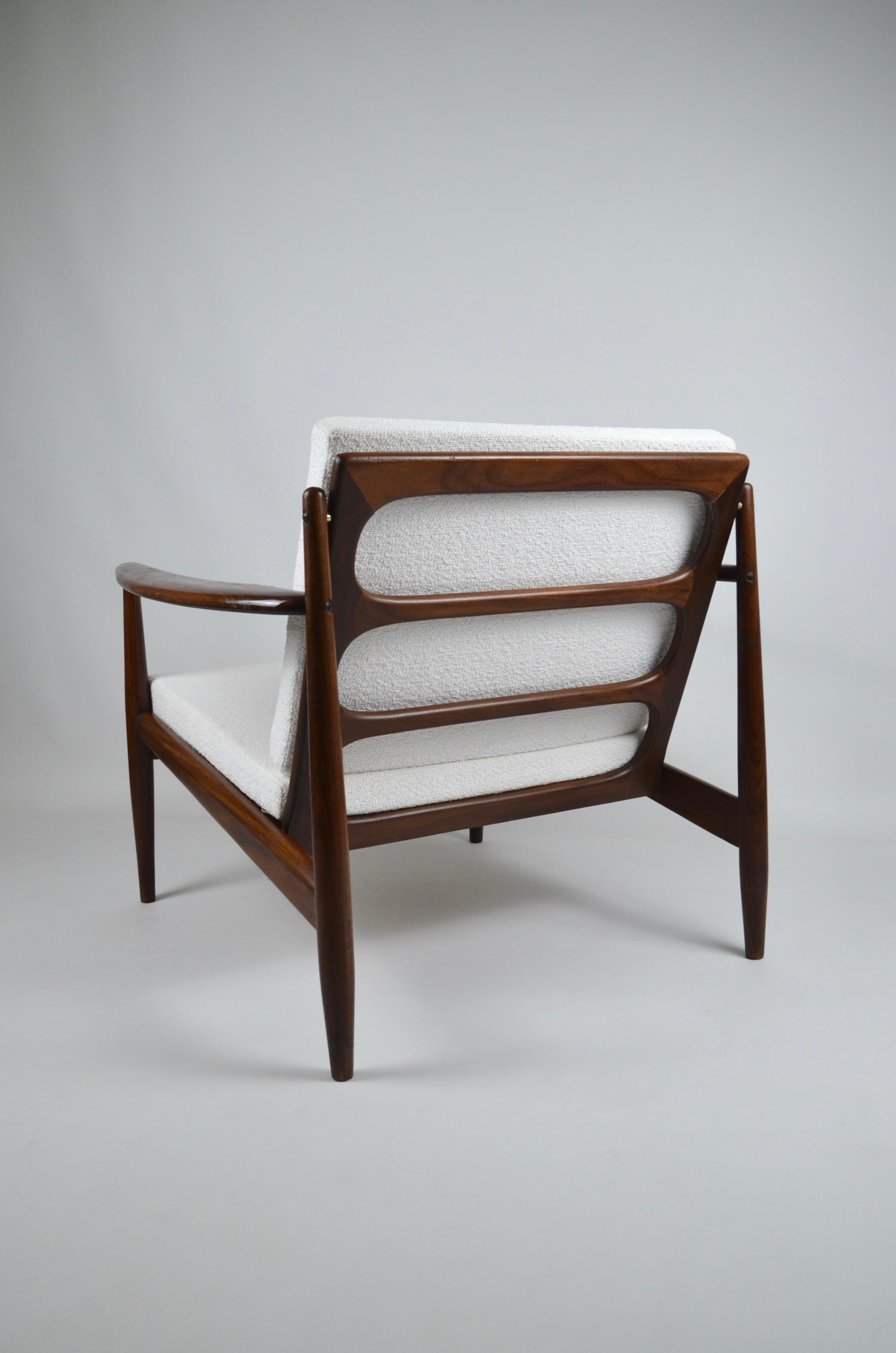 Teak armchair by Grete Jalk, Denmark, 60's For Sale 5