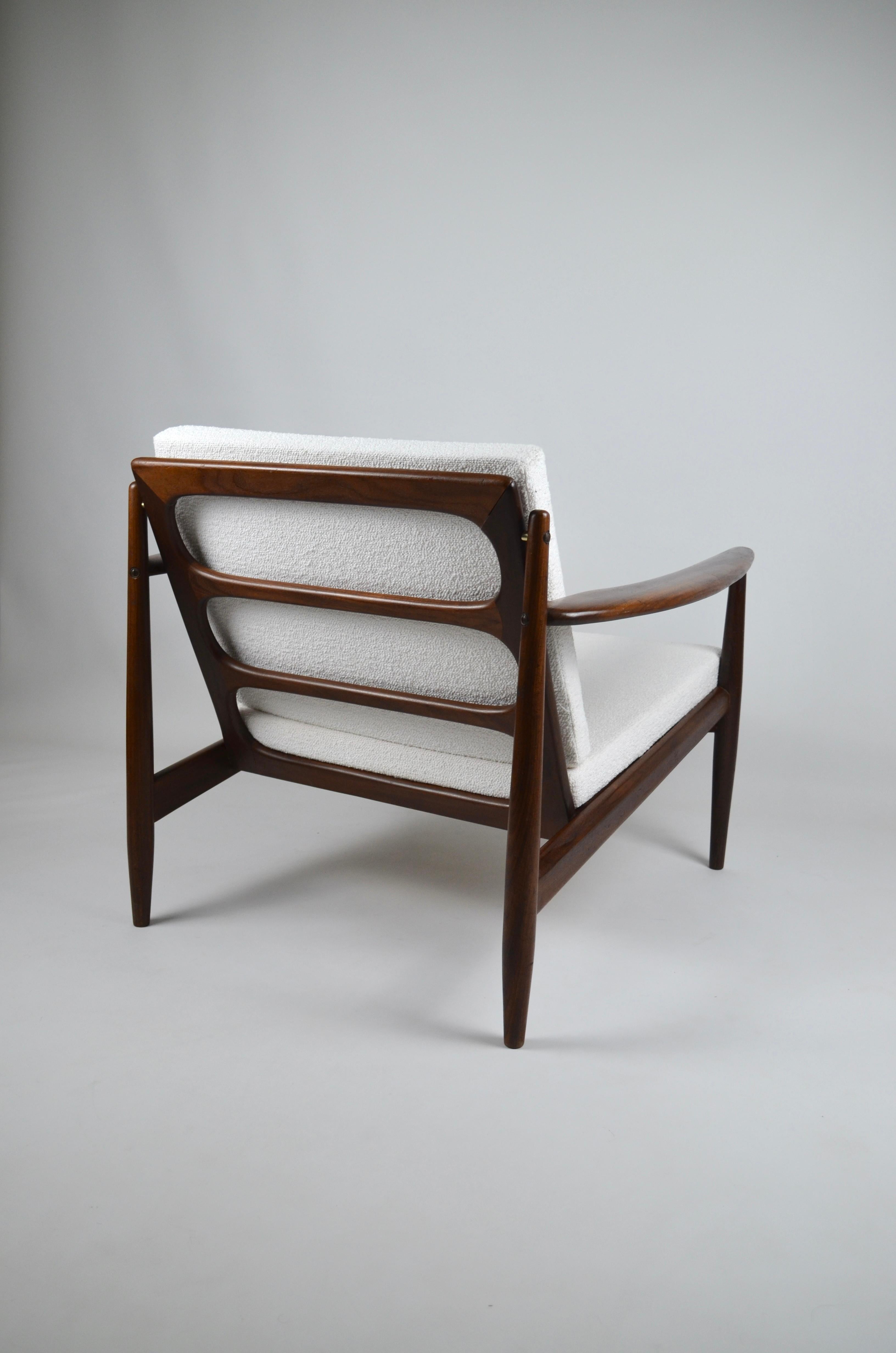 Mid-Century Modern Teak armchair by Grete Jalk, Denmark, 60's For Sale