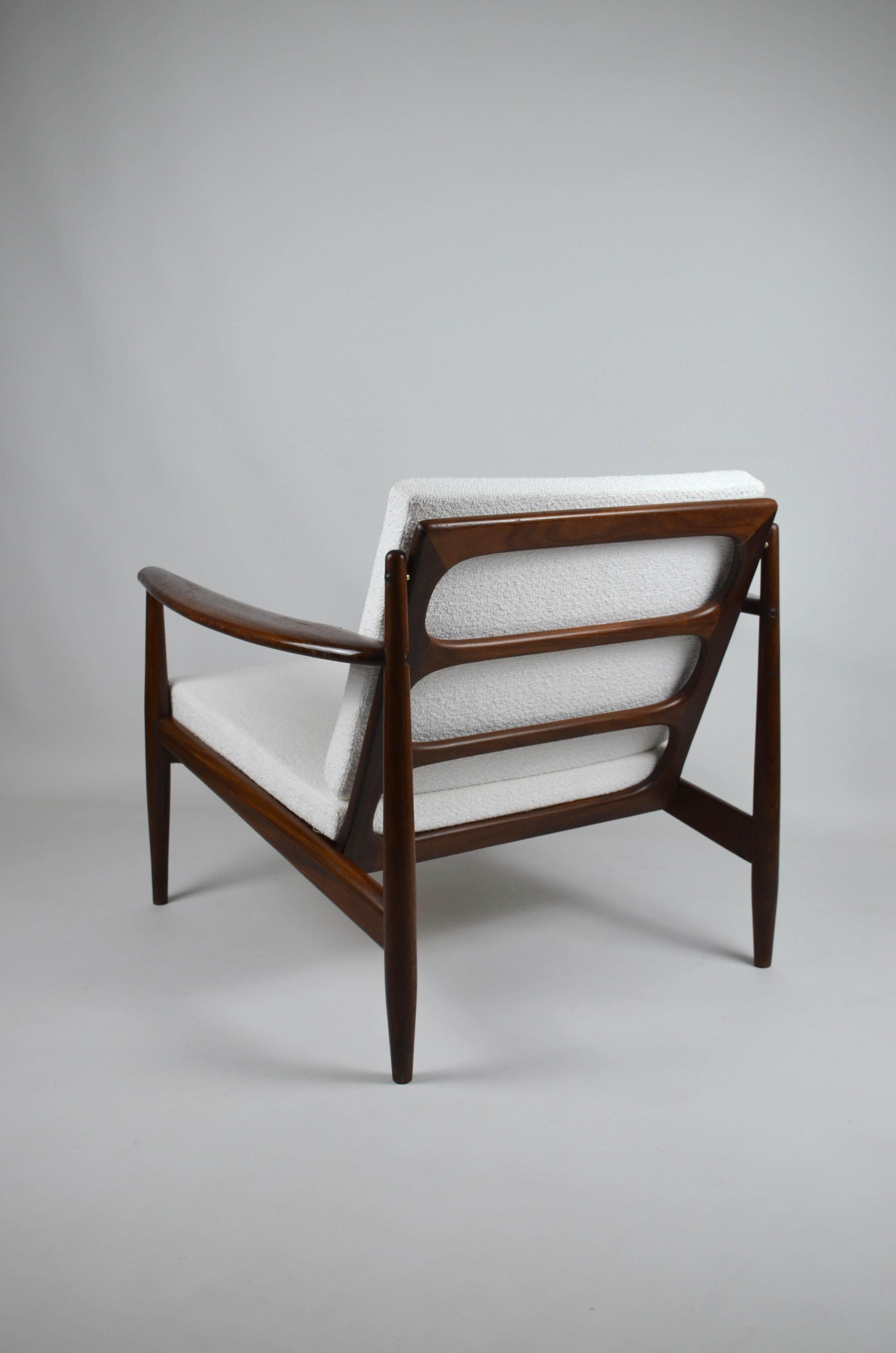Teak armchair by Grete Jalk, Denmark, 60's For Sale 2