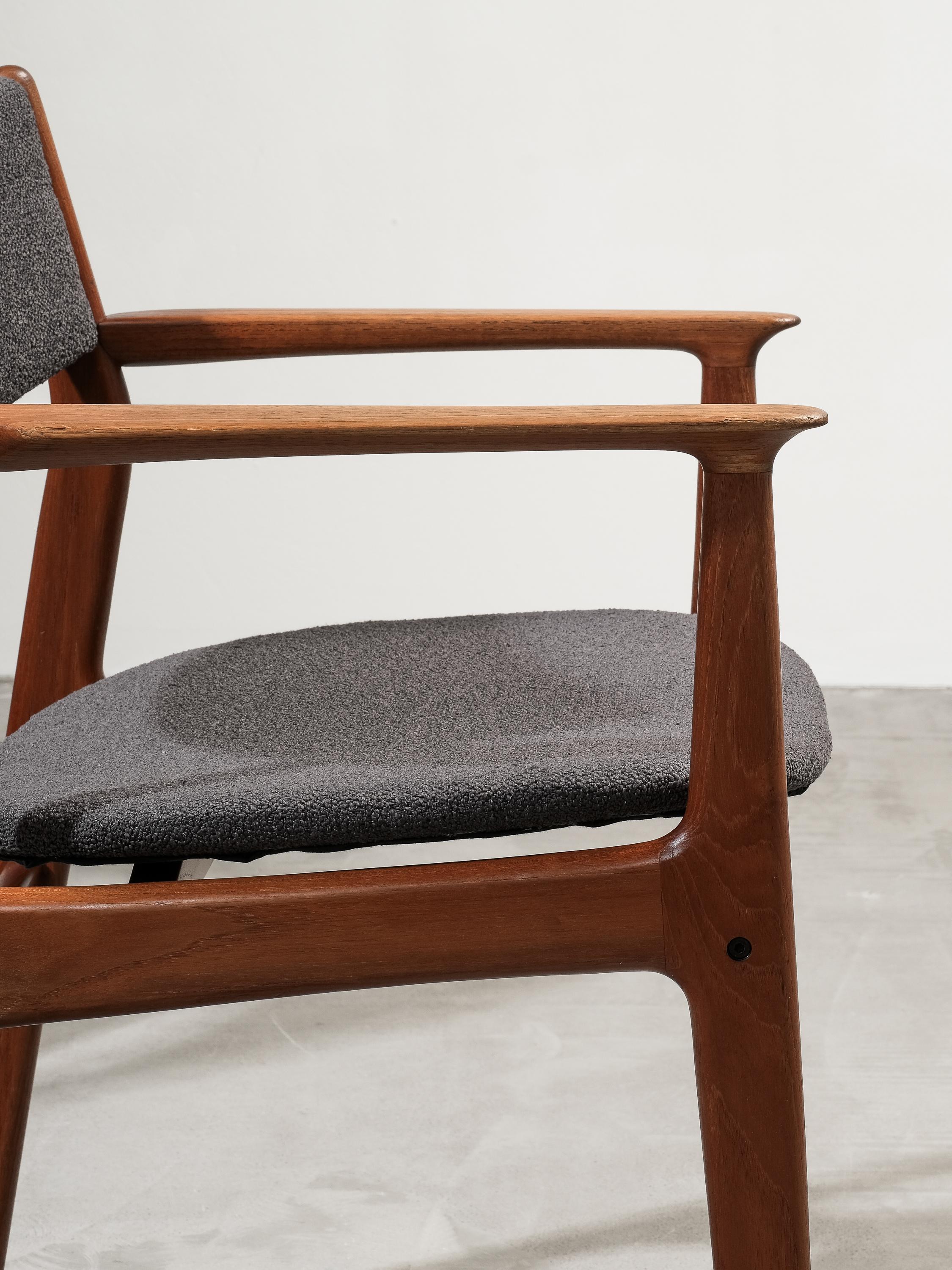 Poltrona in teak di Grete Jalk per Glostrup Møbelfabrik, Danimarca, anni '60 in vendita 7