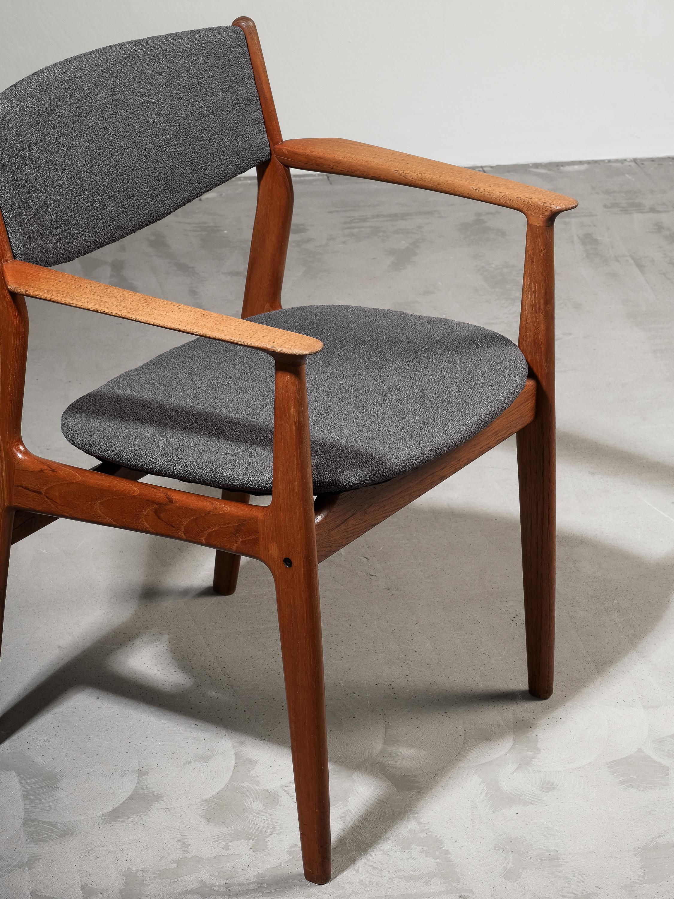 Poltrona in teak di Grete Jalk per Glostrup Møbelfabrik, Danimarca, anni '60 in vendita 10