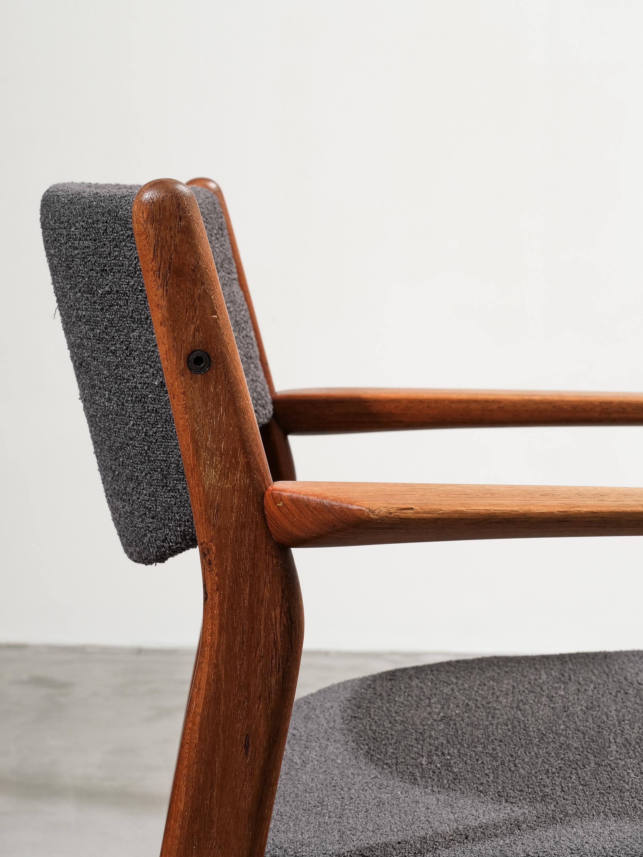 Poltrona in teak di Grete Jalk per Glostrup Møbelfabrik, Danimarca, anni '60 in vendita 11