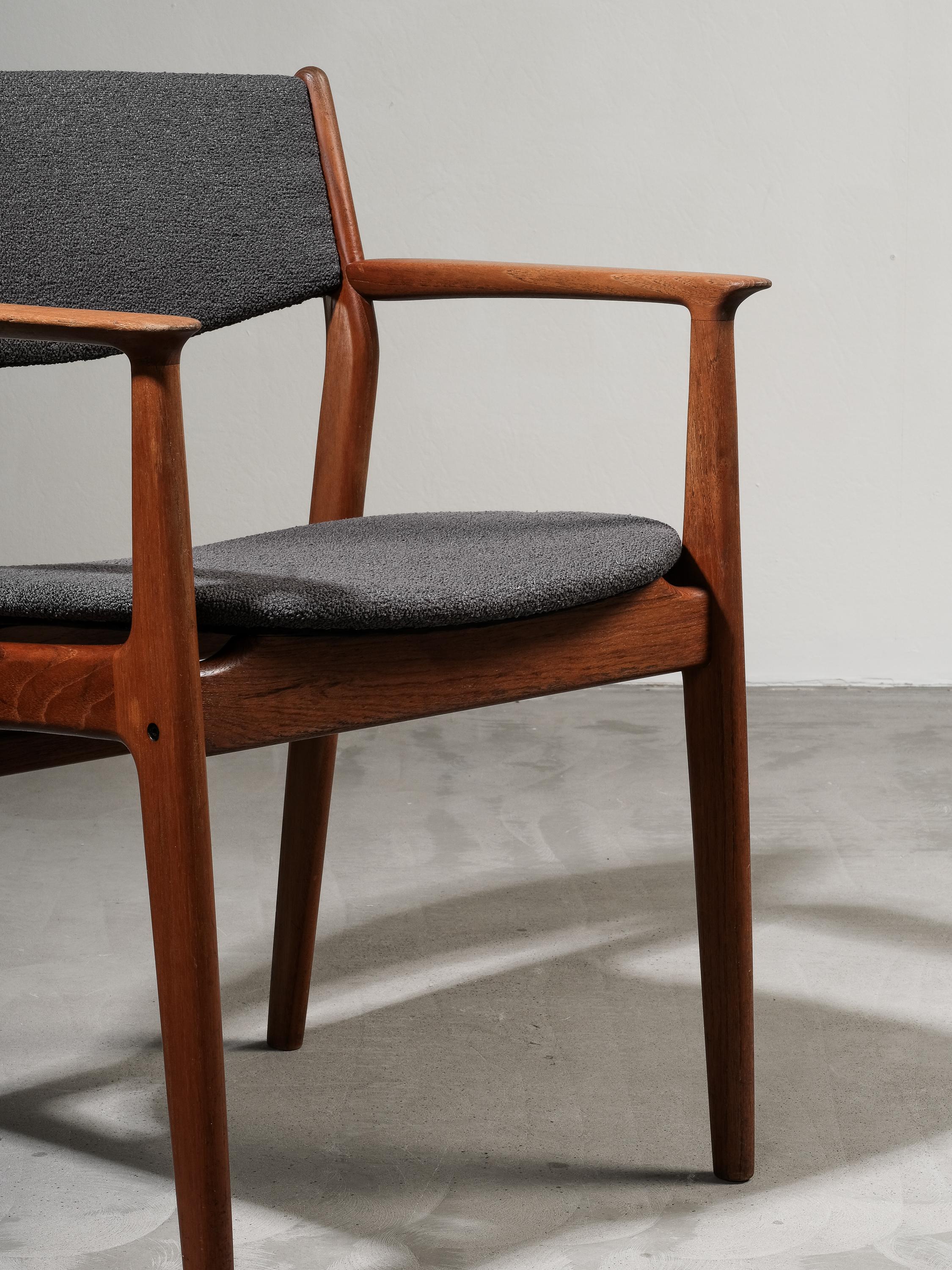 Poltrona in teak di Grete Jalk per Glostrup Møbelfabrik, Danimarca, anni '60 in vendita 13