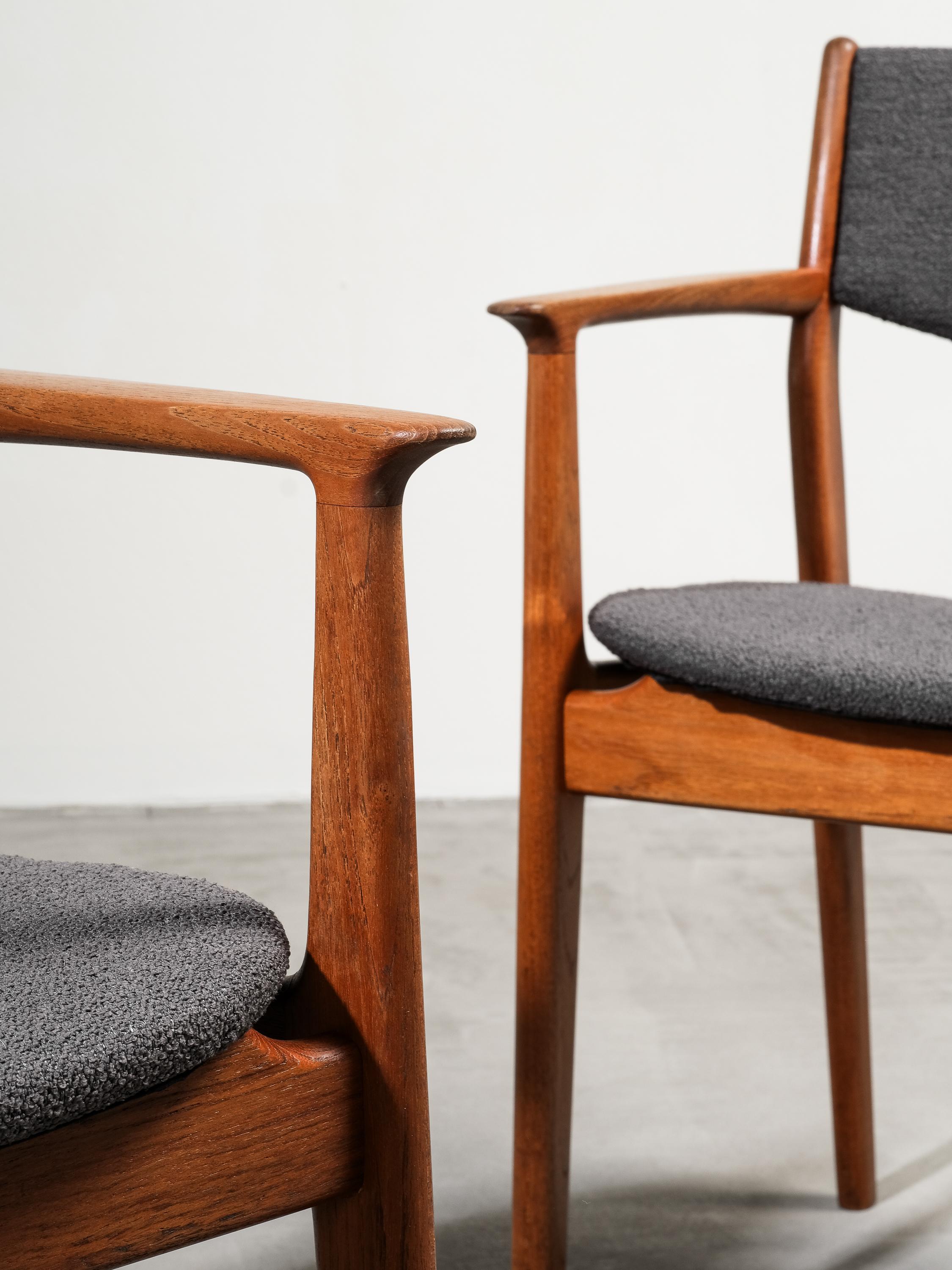 Metà XX secolo Poltrona in teak di Grete Jalk per Glostrup Møbelfabrik, Danimarca, anni '60 in vendita