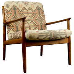 Teak Armchair by Grete Jalk for Glostrup Møbelfabrik