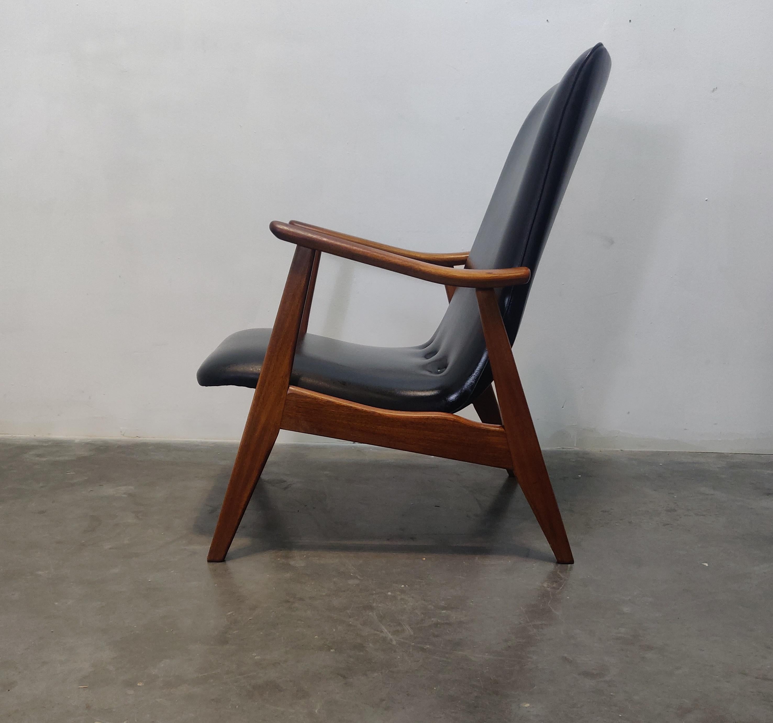 Néerlandais Fauteuil en teck de Louis van Teeffelen pour WB Holland, années 1960 en vente