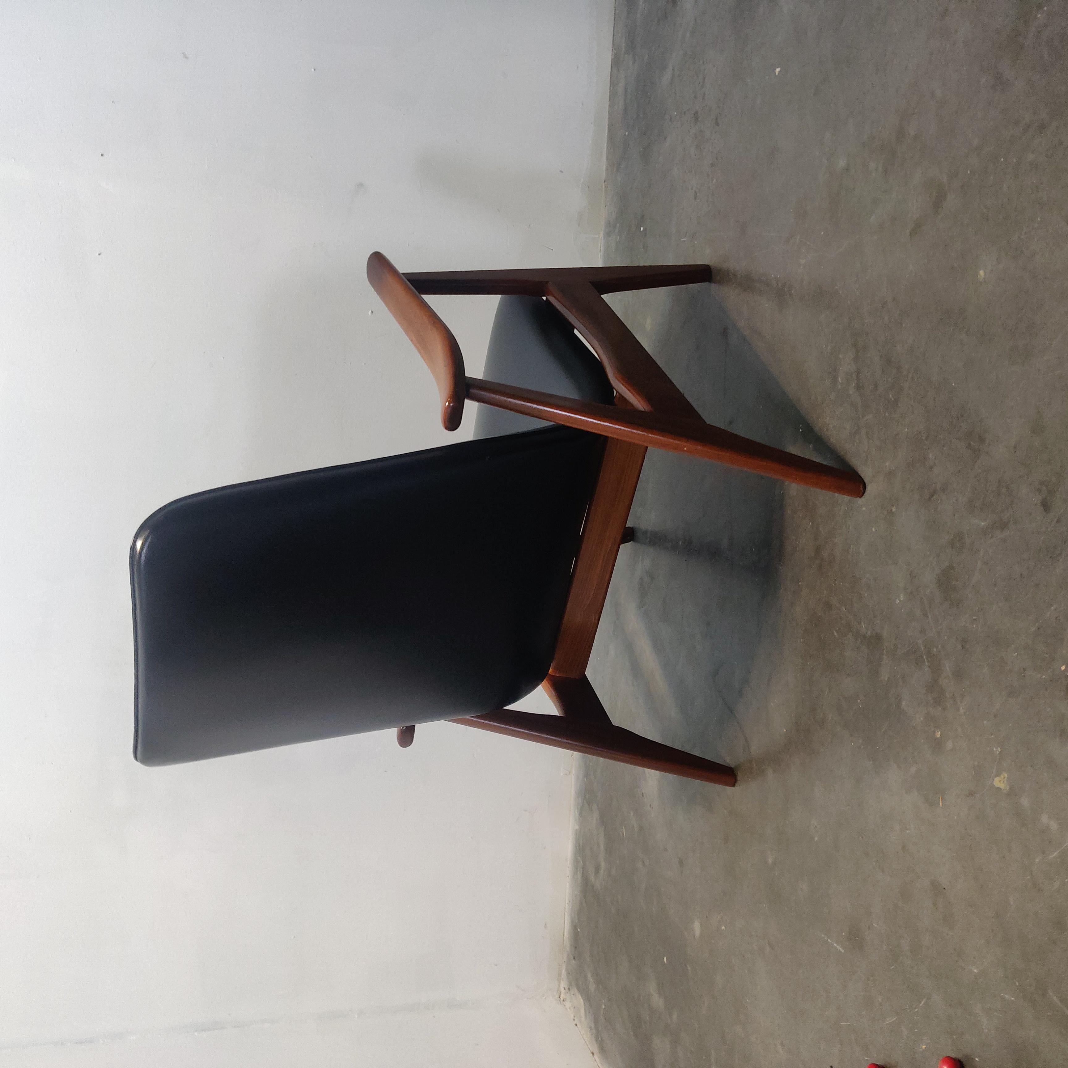 Fauteuil en teck de Louis van Teeffelen pour WB Holland, années 1960 Bon état - En vente à MIJDRECHT, NL