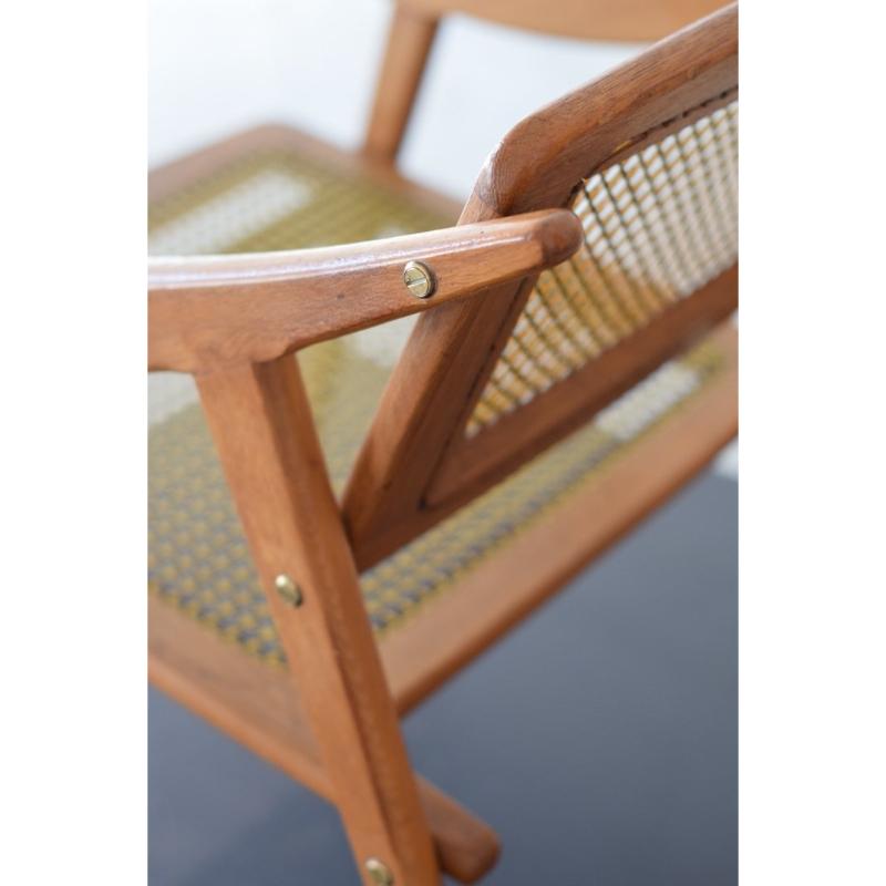 Teak Armchair by Michel Ducaroy for Sna, France, 1952 For Sale 8