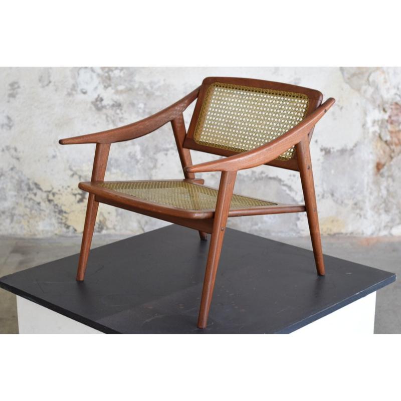 Poltrona in teak di Michel Ducaroy per SNA, Francia, 1952 in vendita 8