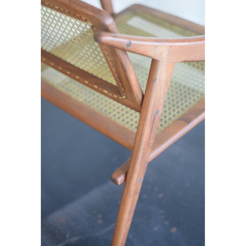 Poltrona in teak di Michel Ducaroy per SNA, Francia, 1952 in vendita 12