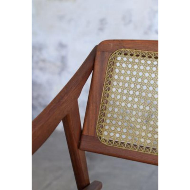 Francese Poltrona in teak di Michel Ducaroy per SNA, Francia, 1952 in vendita