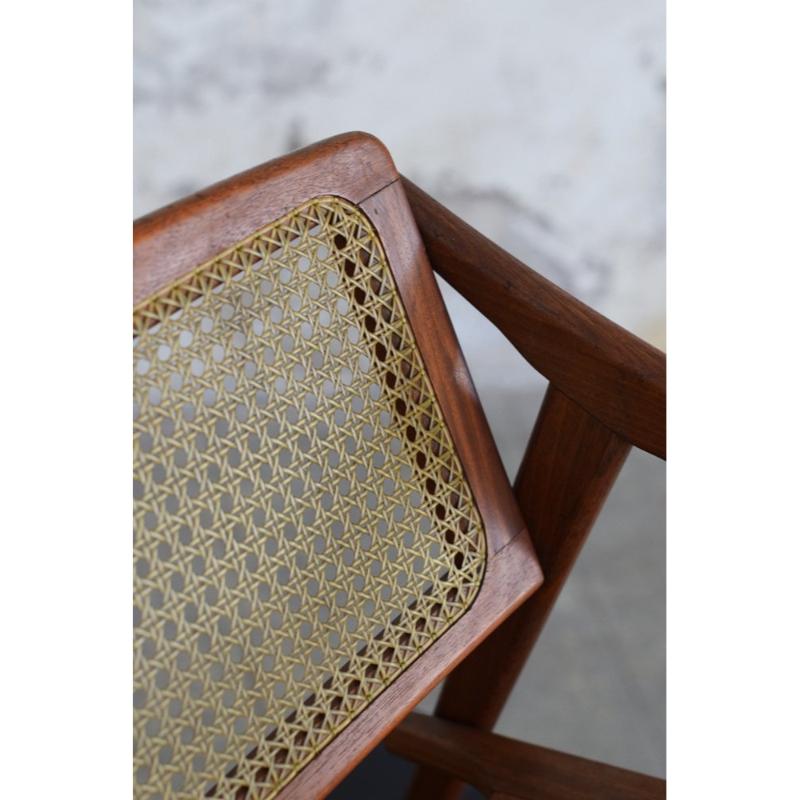 Teak Poltrona in teak di Michel Ducaroy per SNA, Francia, 1952 in vendita