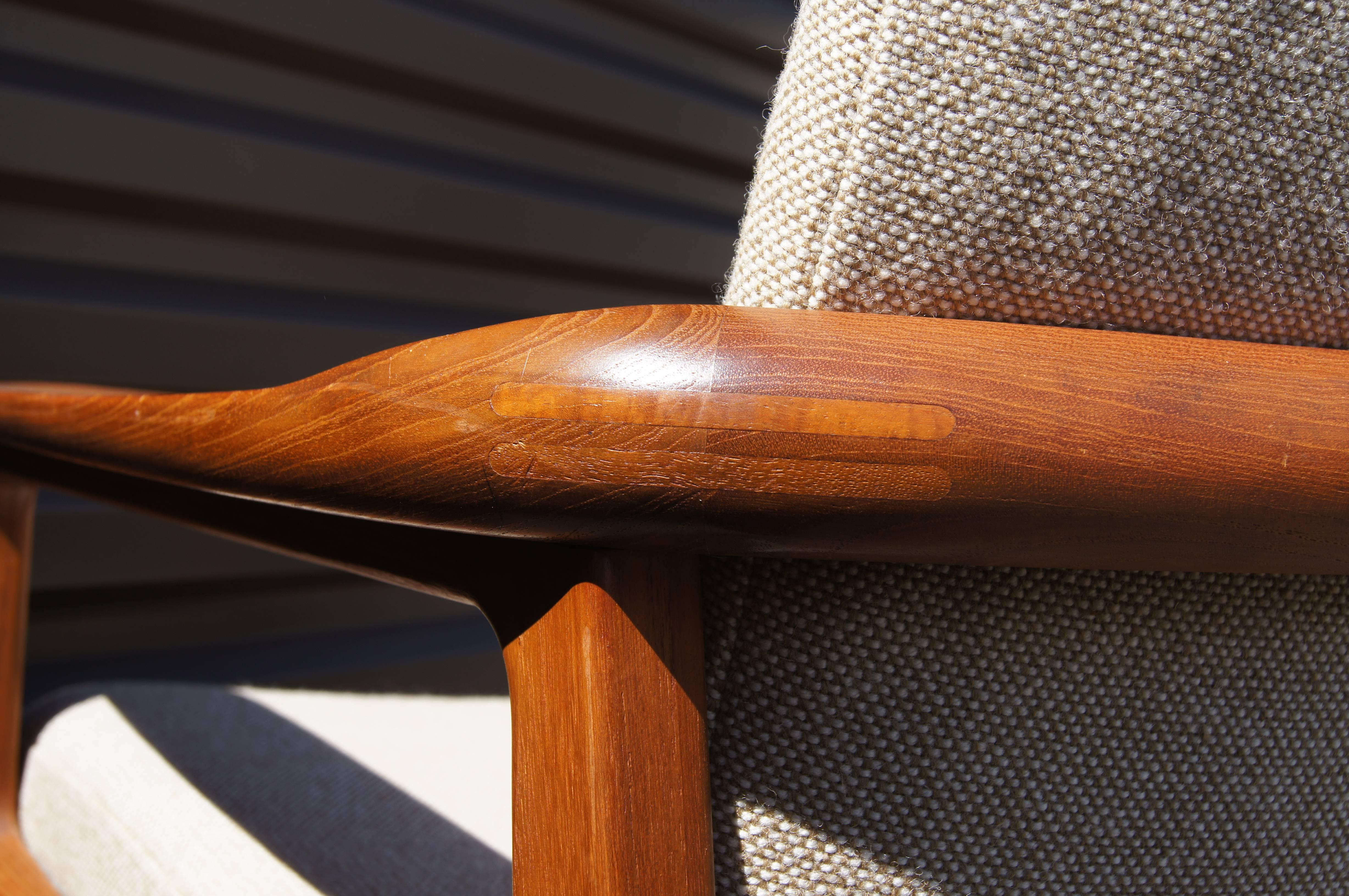 Teak Armchair by Sigvard Bernadotte for France & Son In Excellent Condition In Dorchester, MA