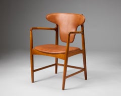 Teak armchair designed by Eva and Nils Koppel for Slagelse Møbelværk