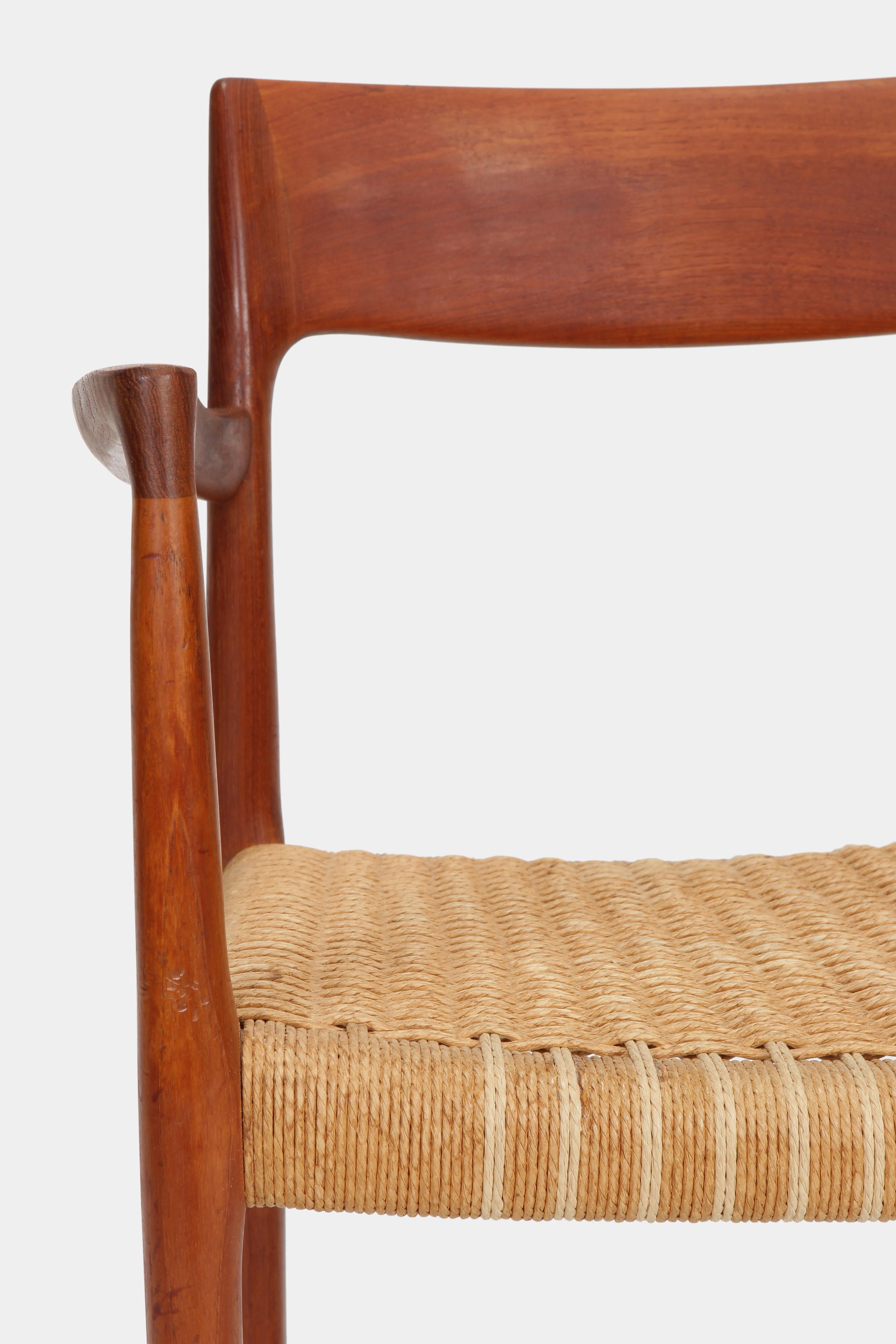 Mid-20th Century Teak Armchair Model 77 Niels O. Møller, Denmark, 1960s For Sale