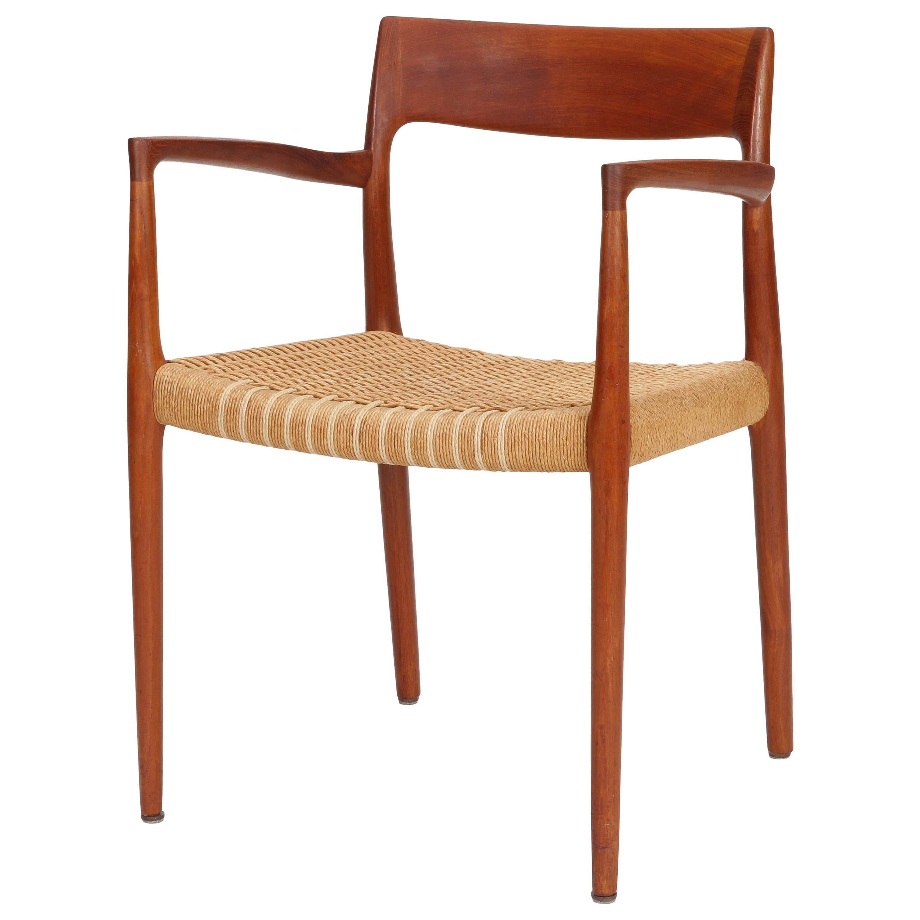 Teak Armchair Model 77 Niels O. Møller, Denmark, 1960s For Sale