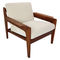 Arne Wahl Iversen Lounge Chair aus Teakholz für Komfort:: 1960er Jahre:: Dänemark