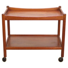 Teak 'AT-45' Serving Trolley by Hans Wegner for Andreas Tuck, 1950s