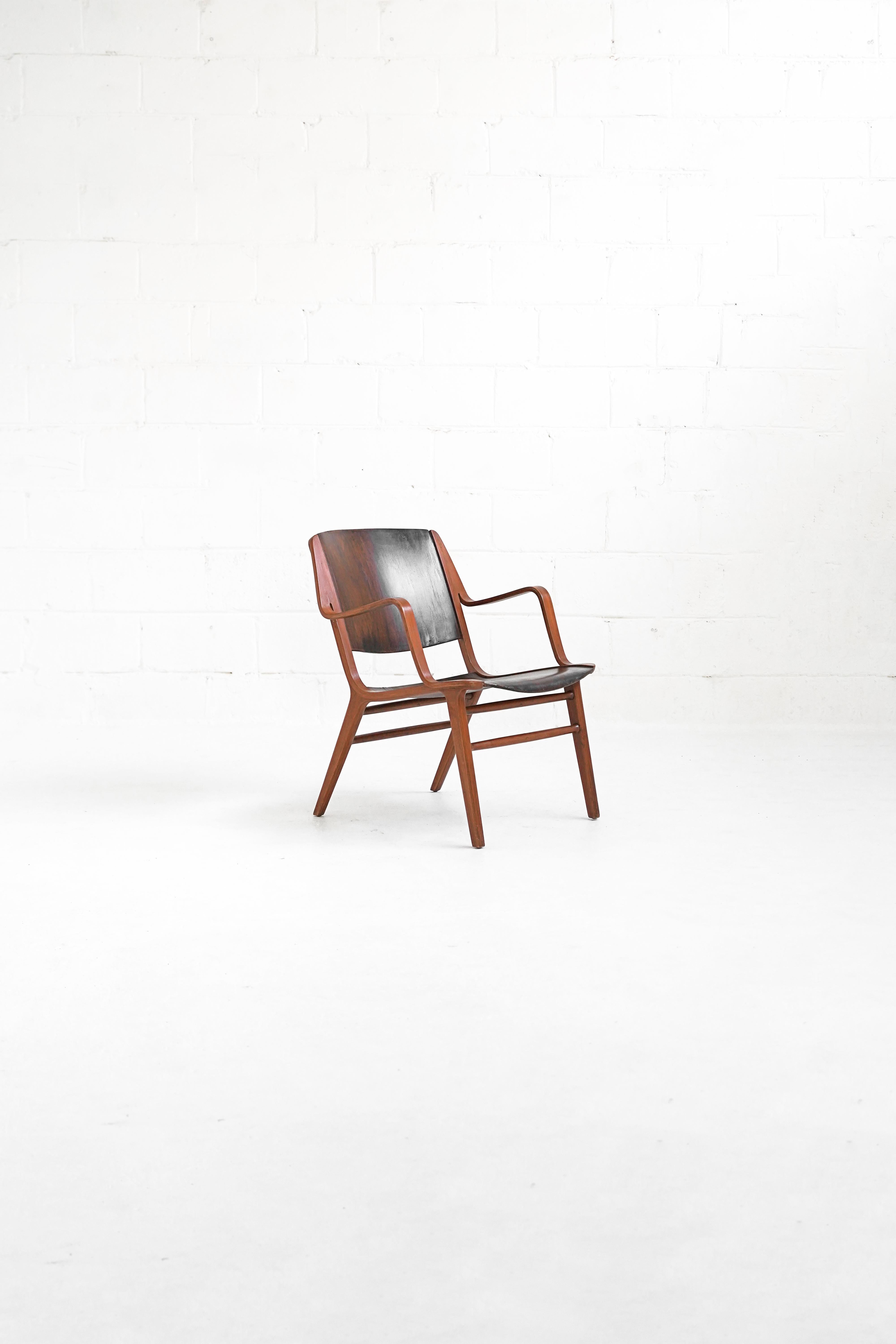 Teak AX Easy Chair by Peter Hvidt and Orla Mølgaard-Nielsen for Fritz Hansen 12