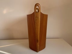 Teak basket by Einar Barnes for PS Heggen, Made in Norway 1960s