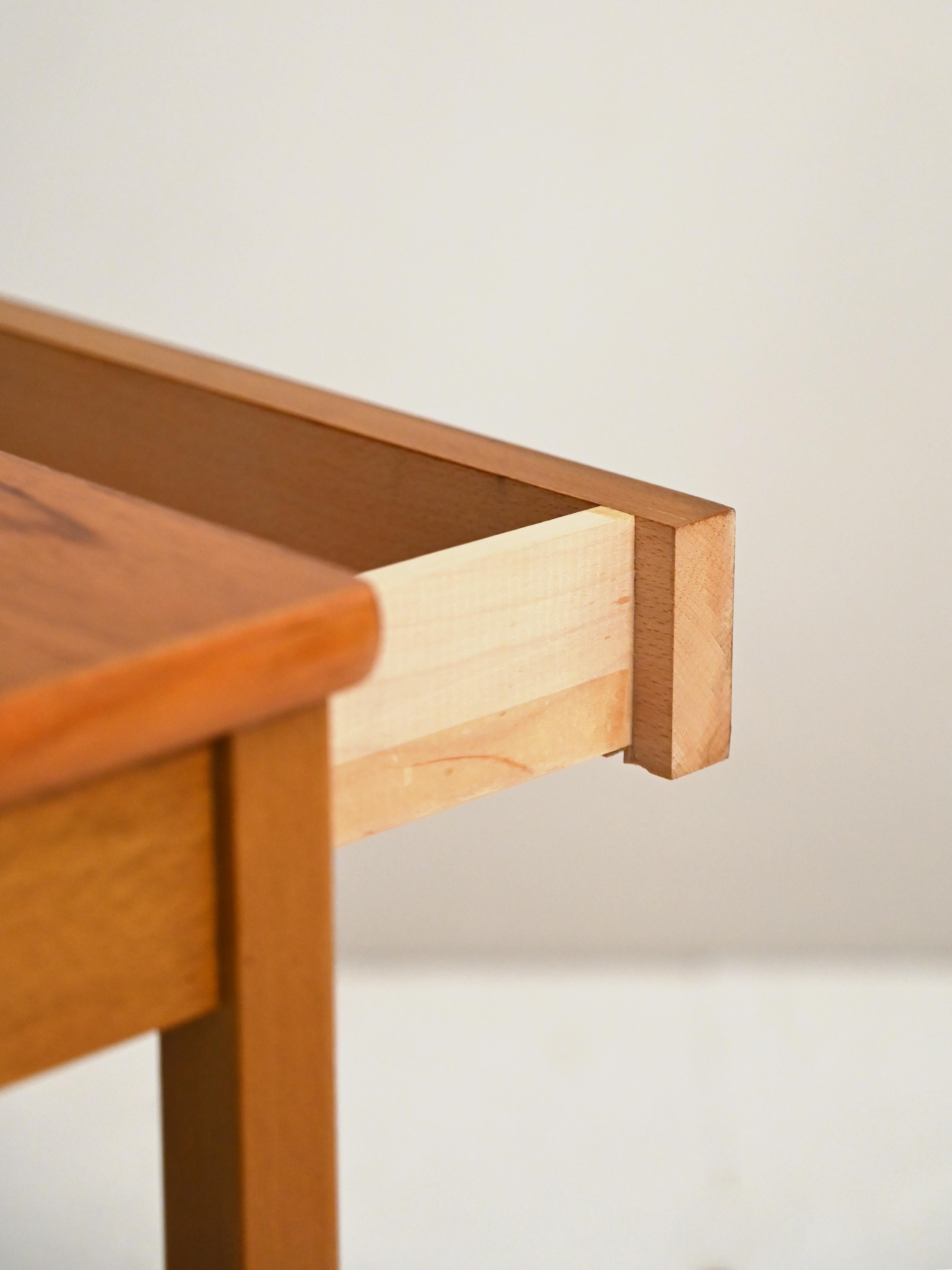 Teak Bedside Table with Magazine Rack 2