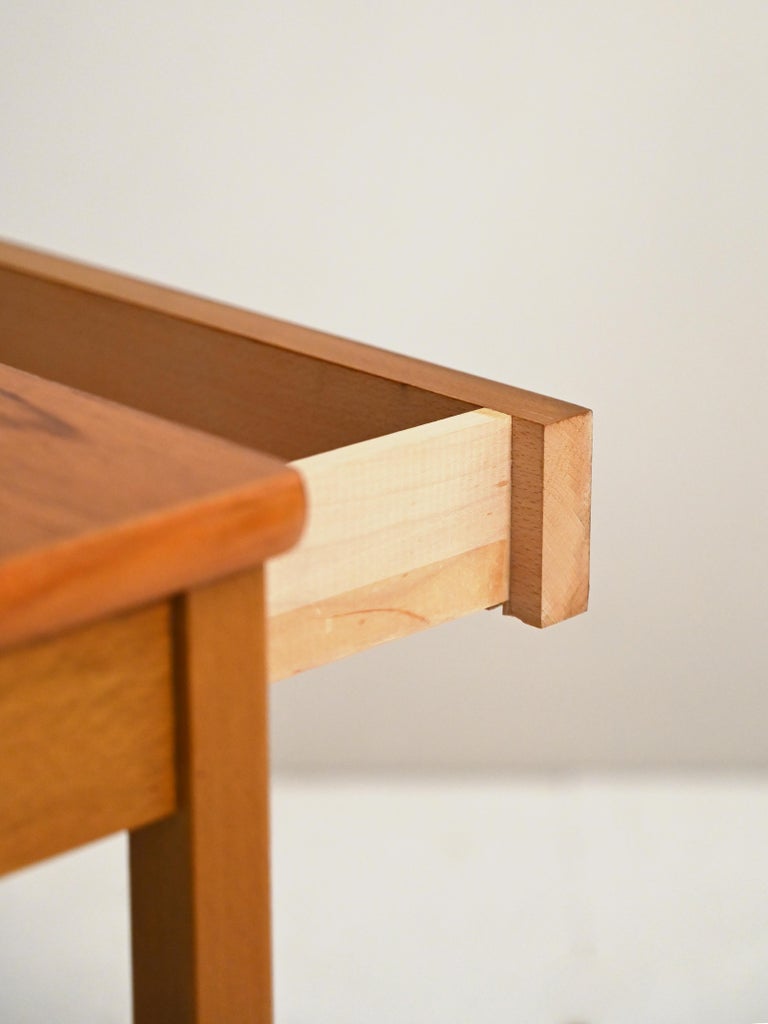 Teak Bedside Table with Magazine Rack at 1stDibs