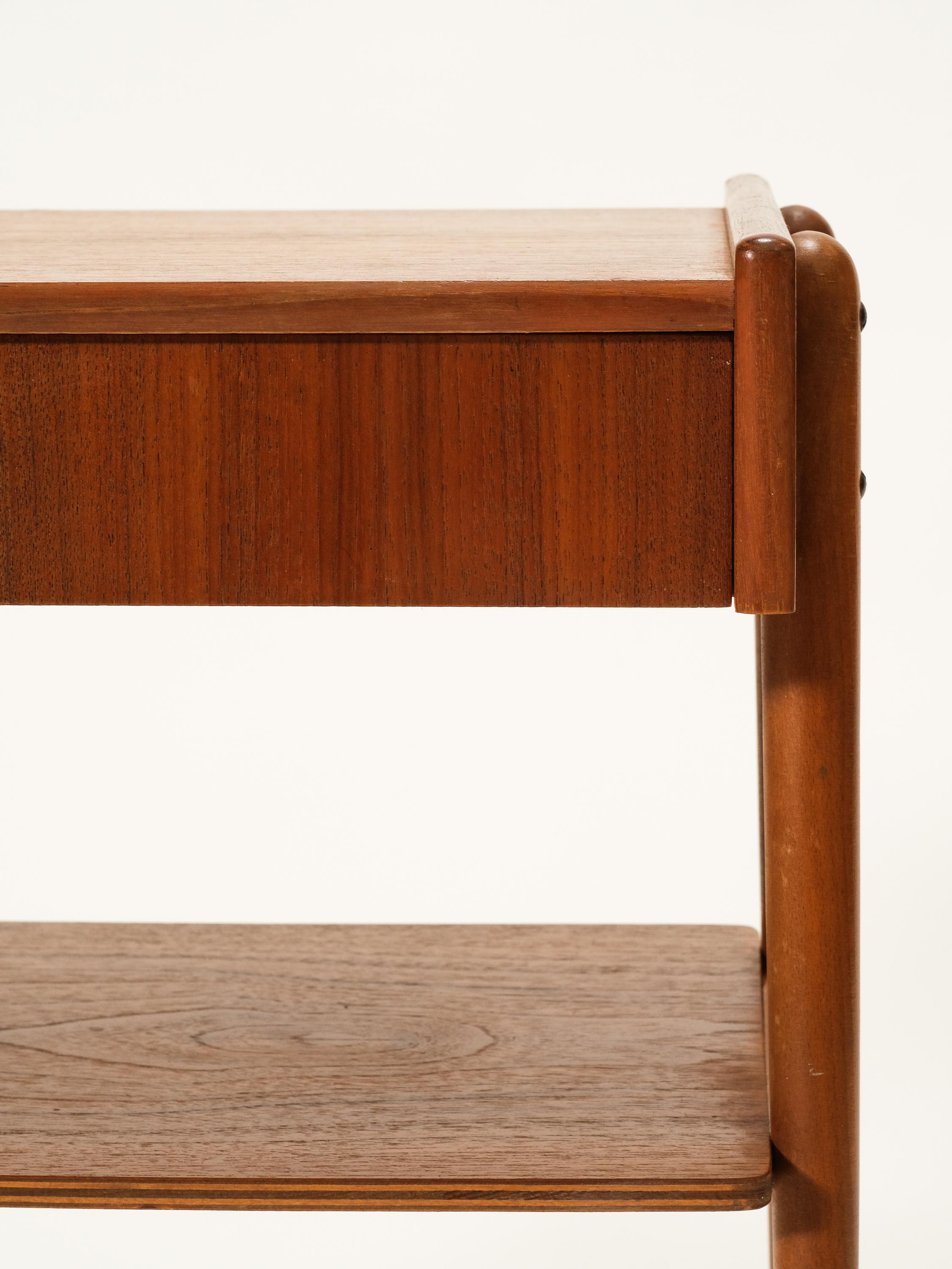 Teak Bedside Tables from AB Carlström & Co, 1950s, Set of 2 For Sale 2