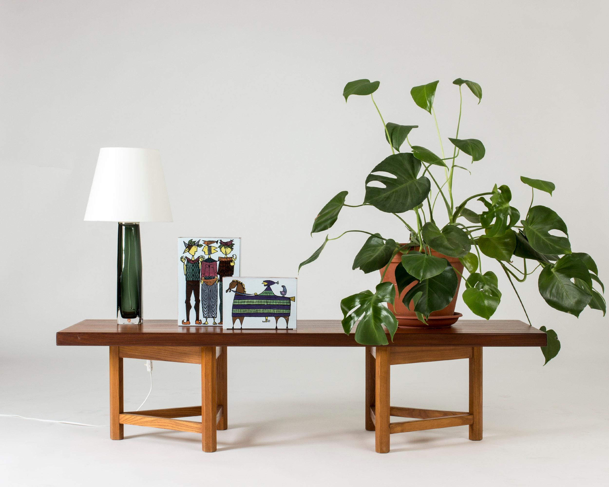 Teak Bench by Gustaf Hiort Af Ornäs, Finland, 1950s 2