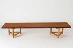Teak Bench by Gustaf Hiort Af Ornäs
