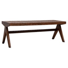 Teak bench by Pierre Jeanneret