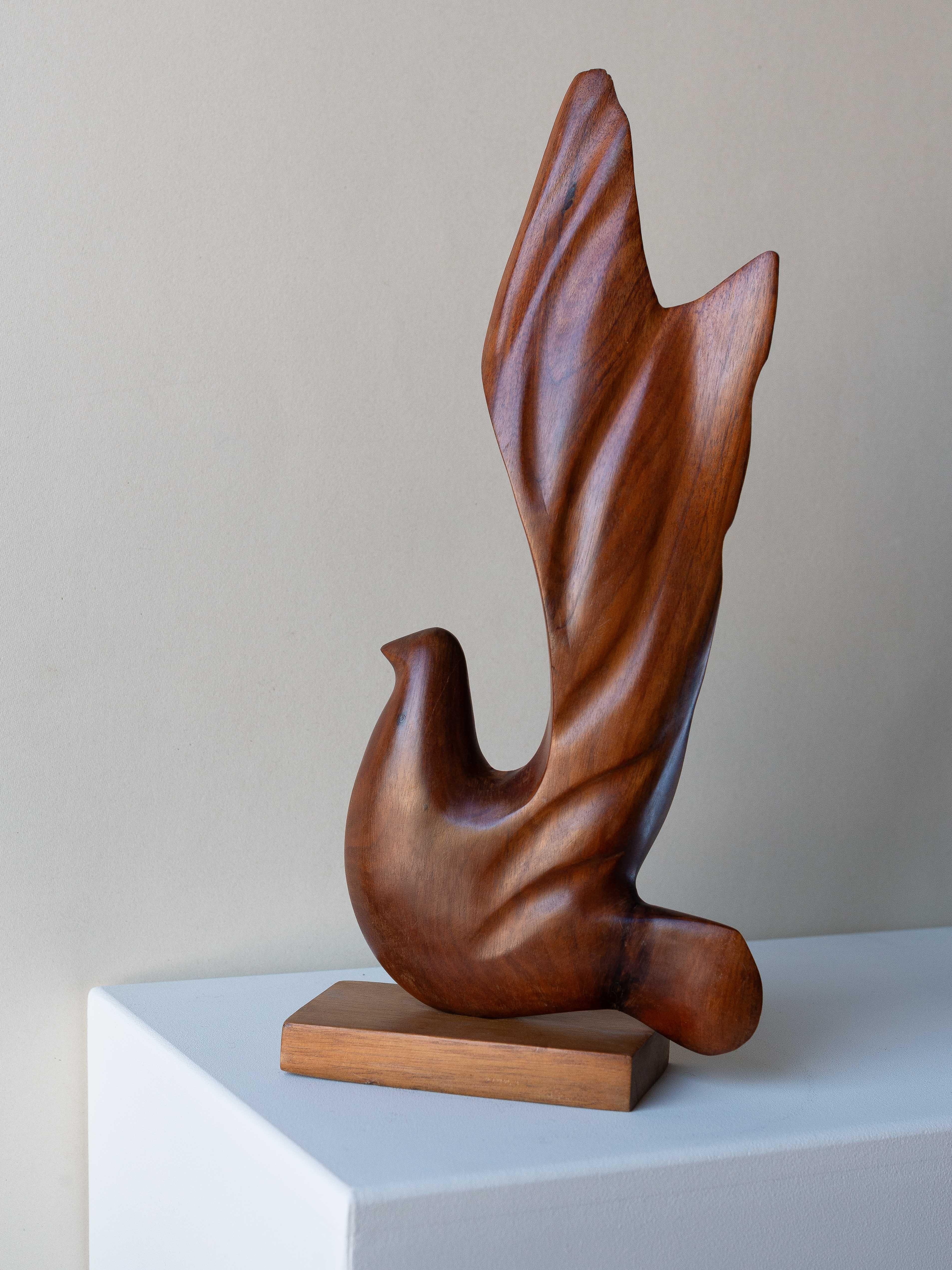Scultura antropomorfa, uccello in teak, design danese degli anni '60 in vendita 2
