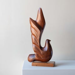 Anthropomorphic Sculpture, Teak Bird, Danish Design from the 1960s