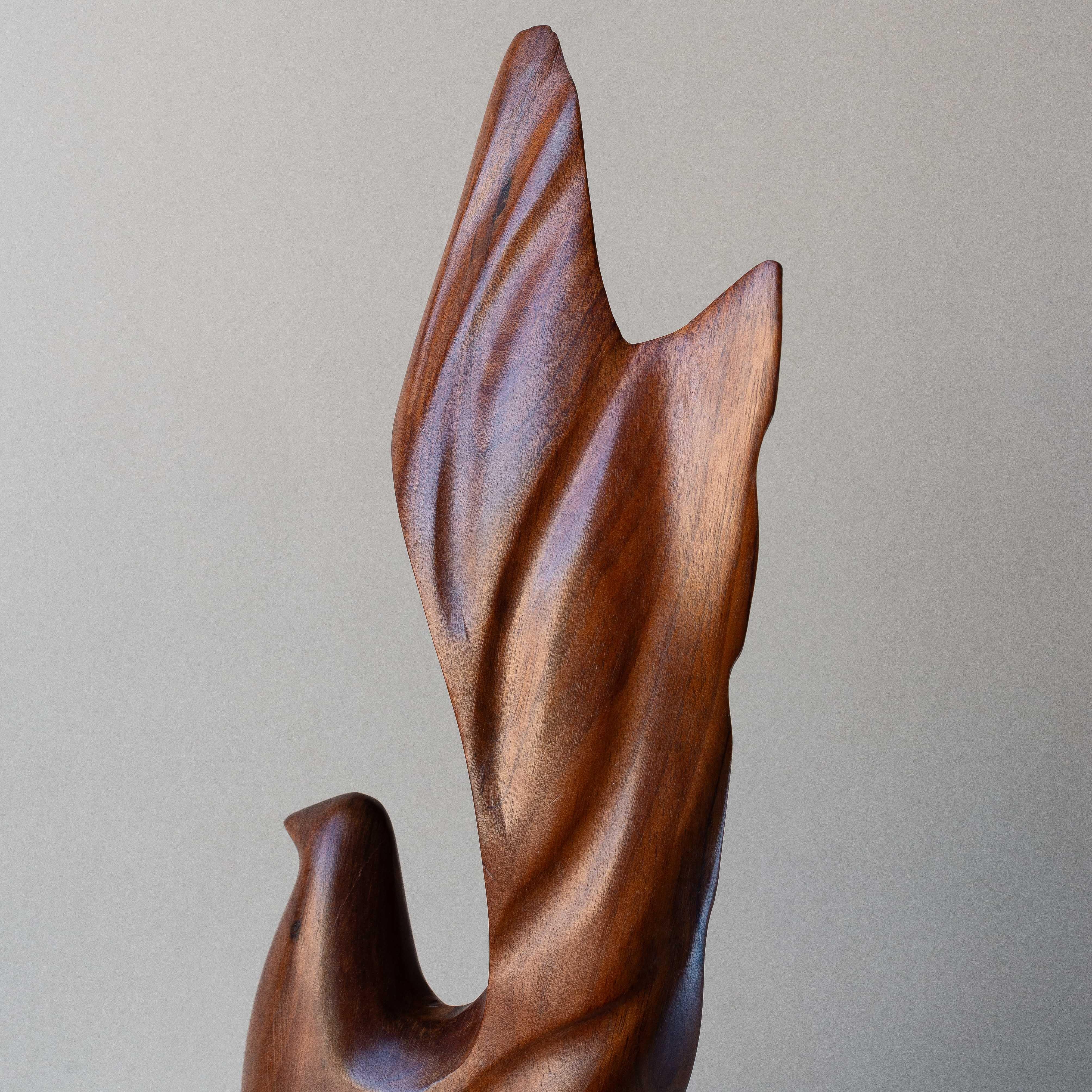 XX secolo Scultura antropomorfa, uccello in teak, design danese degli anni '60 in vendita