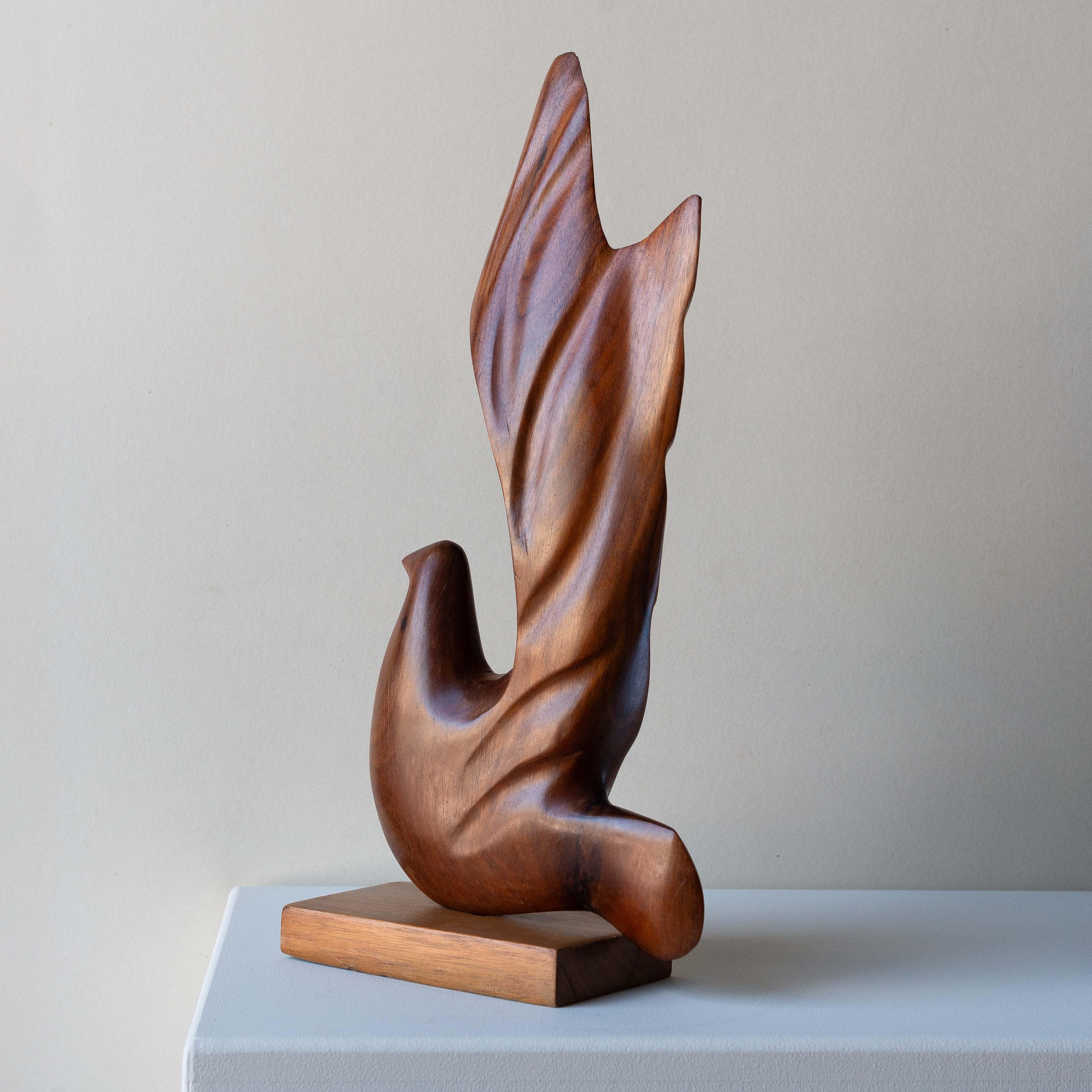 Legno Scultura antropomorfa, uccello in teak, design danese degli anni '60 in vendita