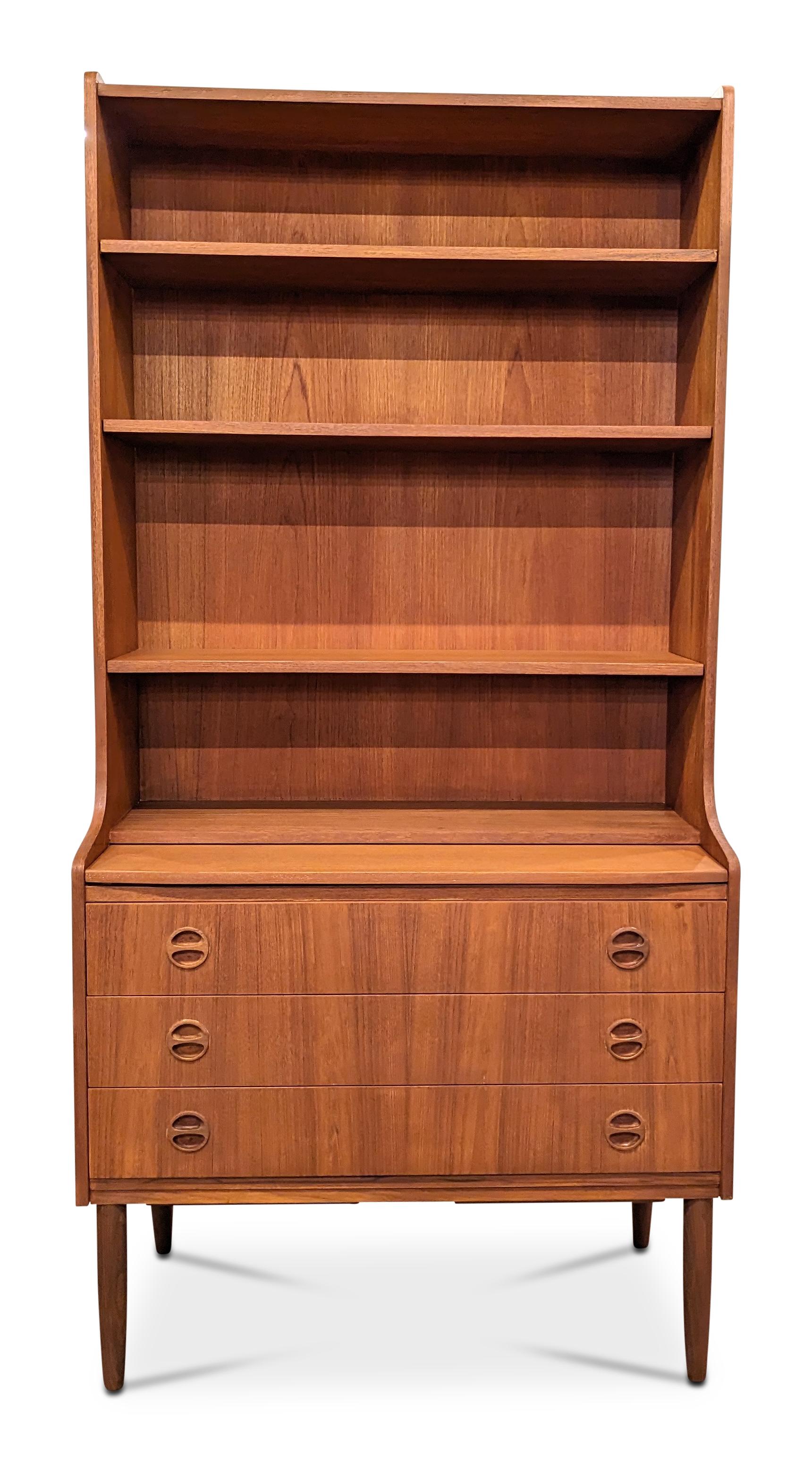 Teak Bookcase - 022440 Vintage Danish Mid Century  For Sale 3