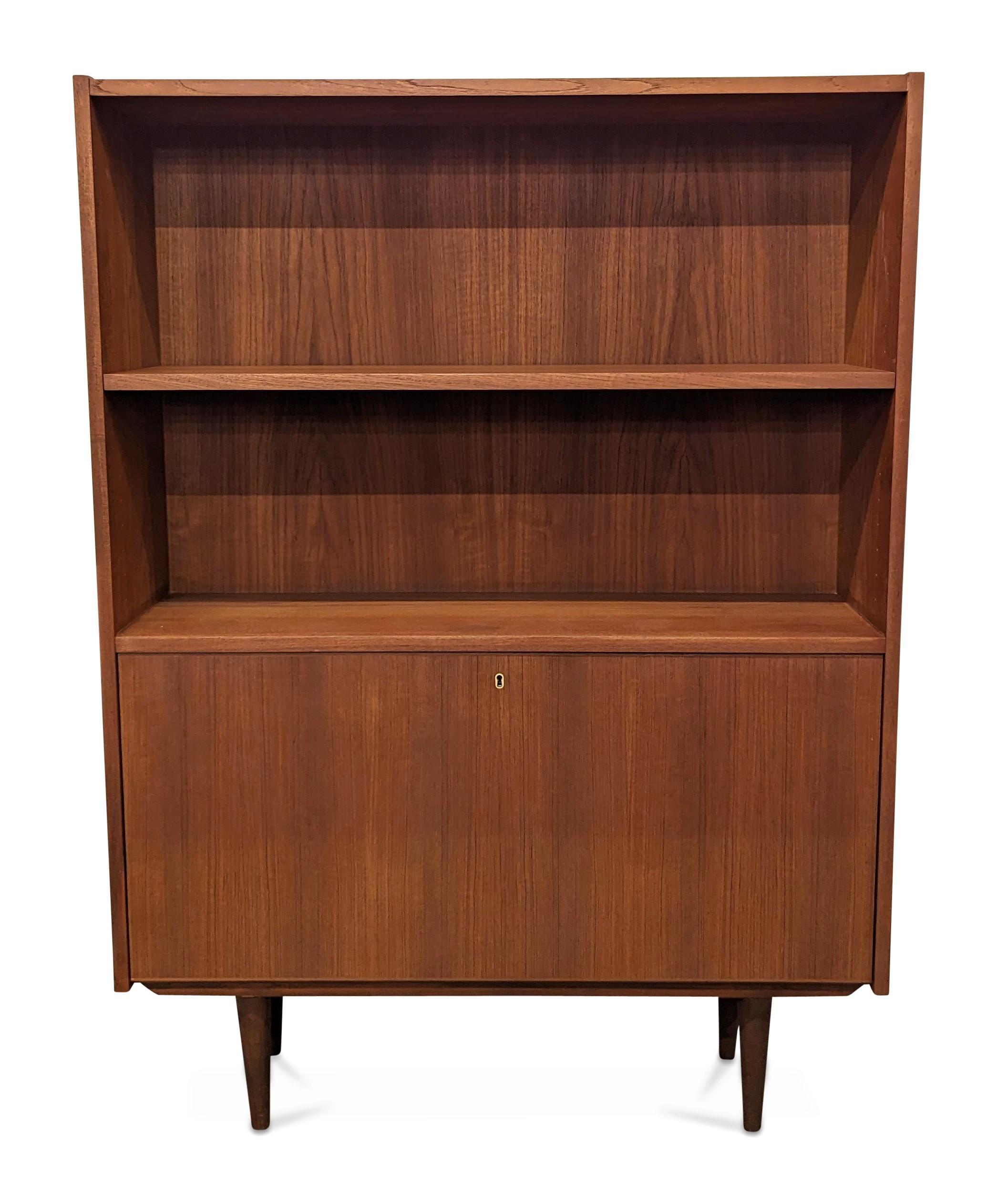 Teak Bookcase - 022471 Vintage Danish Mid Century For Sale 1