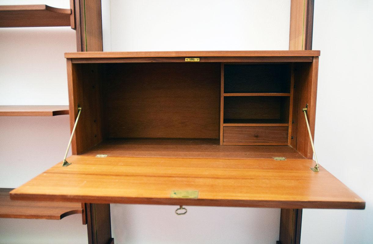 Libreria in teak di Esposizione Permanente Mobili Cantu' anni '60 in vendita 1