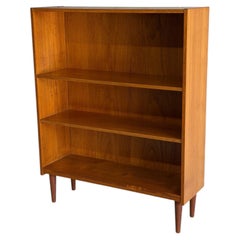 Teak Bookcase Open Storage Shelving Unit Danish Mid-Century Modern 1960s
