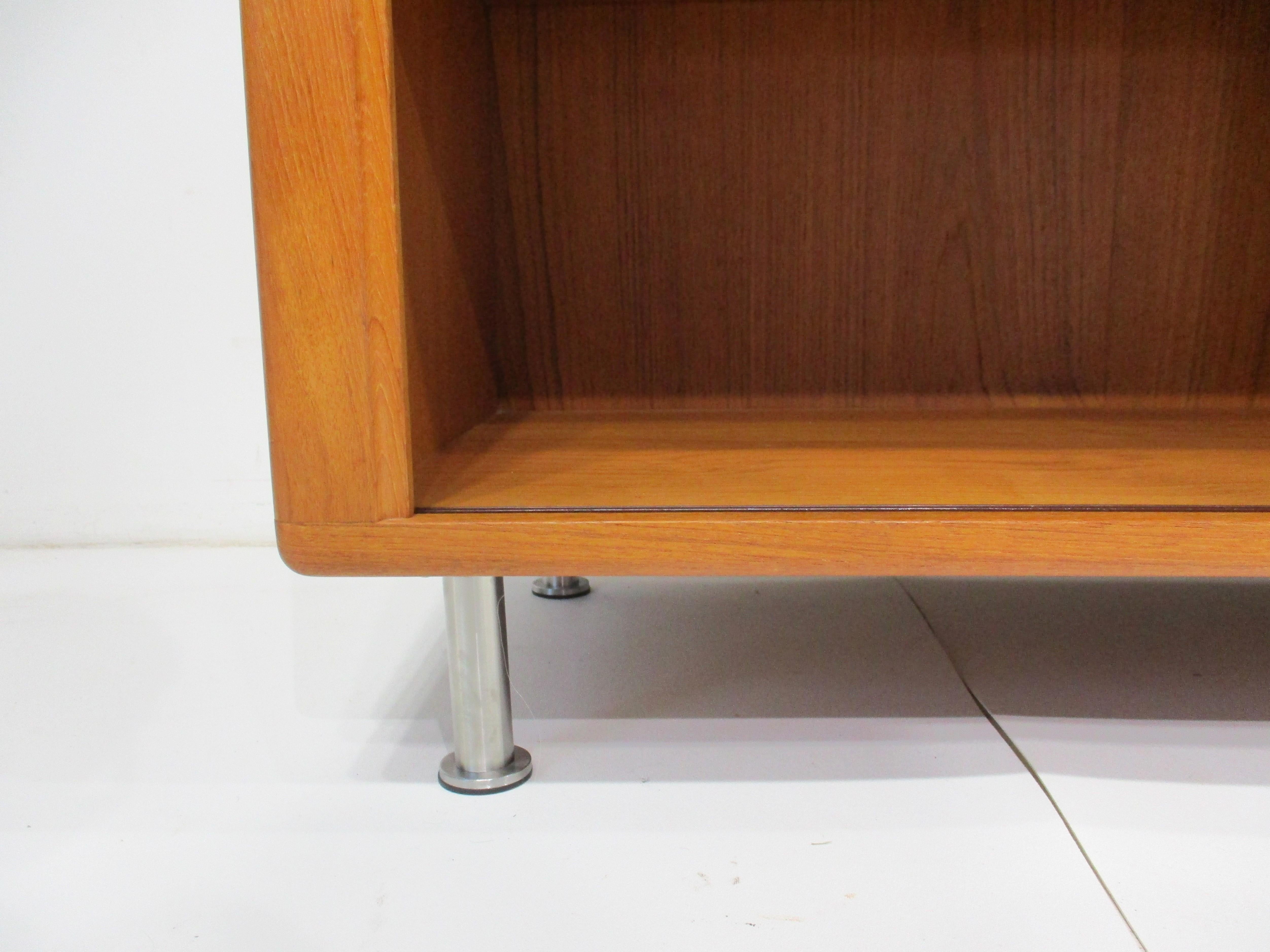 Teak Bookcase / Record Cabinet by H.P. Hansen Denmark 1