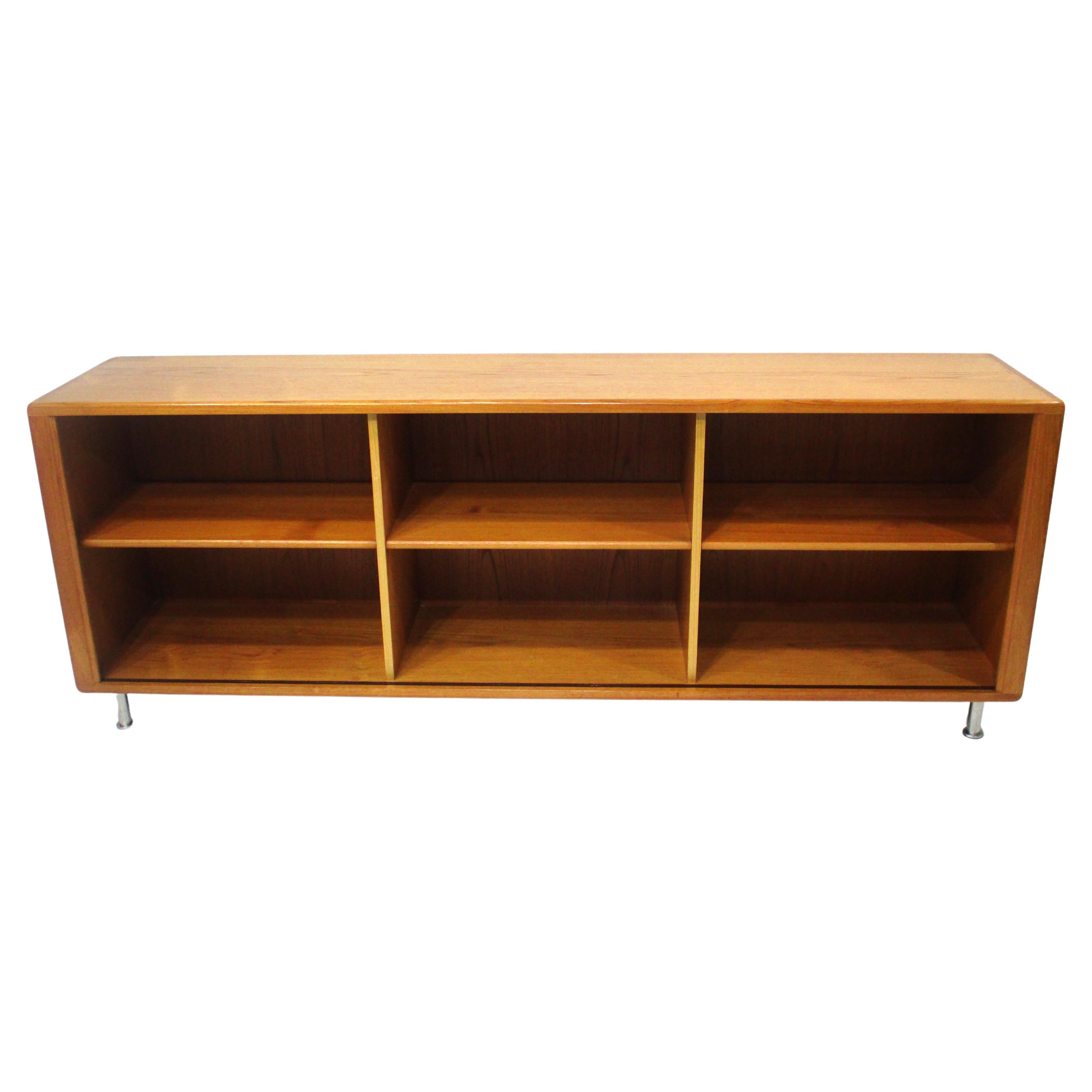 Teak Bookcase / Record Cabinet by H.P. Hansen Denmark 