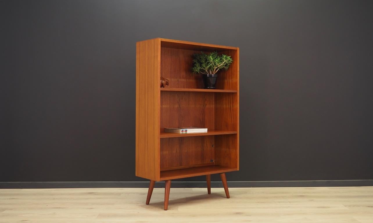 Mid-Century Modern Teak Bookcase Scandinavian Design Vintage