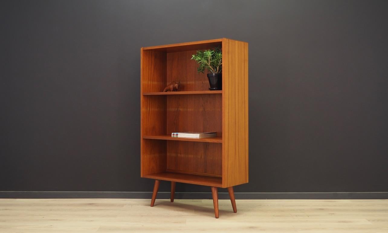 Veneer Teak Bookcase Scandinavian Design Vintage