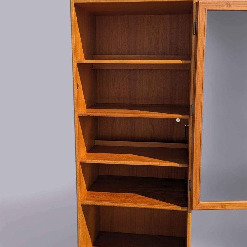 20th Century Teak Bookcase, Storage Cabinet, Display, Mid Century, Danish Modern, Vintage
