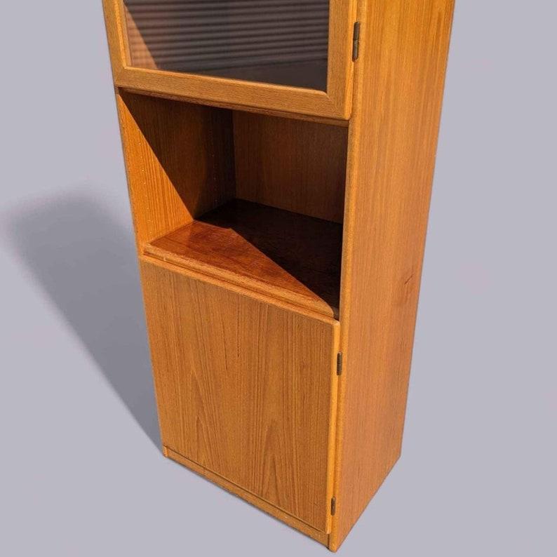 Teak Bookcase, Storage Cabinet, Display, Mid Century, Danish Modern, Vintage 1
