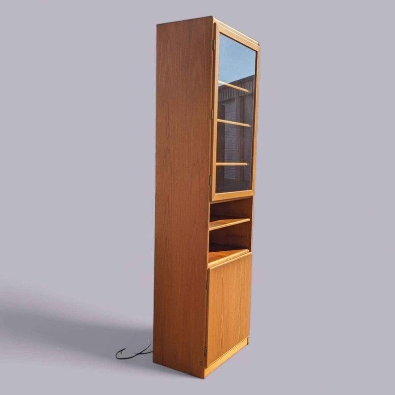 Teak Bookcase, Storage Cabinet, Display, Mid Century, Danish Modern, Vintage 2
