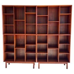 Teakholz-Bücherregale von Peter Hvidt & Orla Mølgaard - Nielsen für John Stuart Inc.