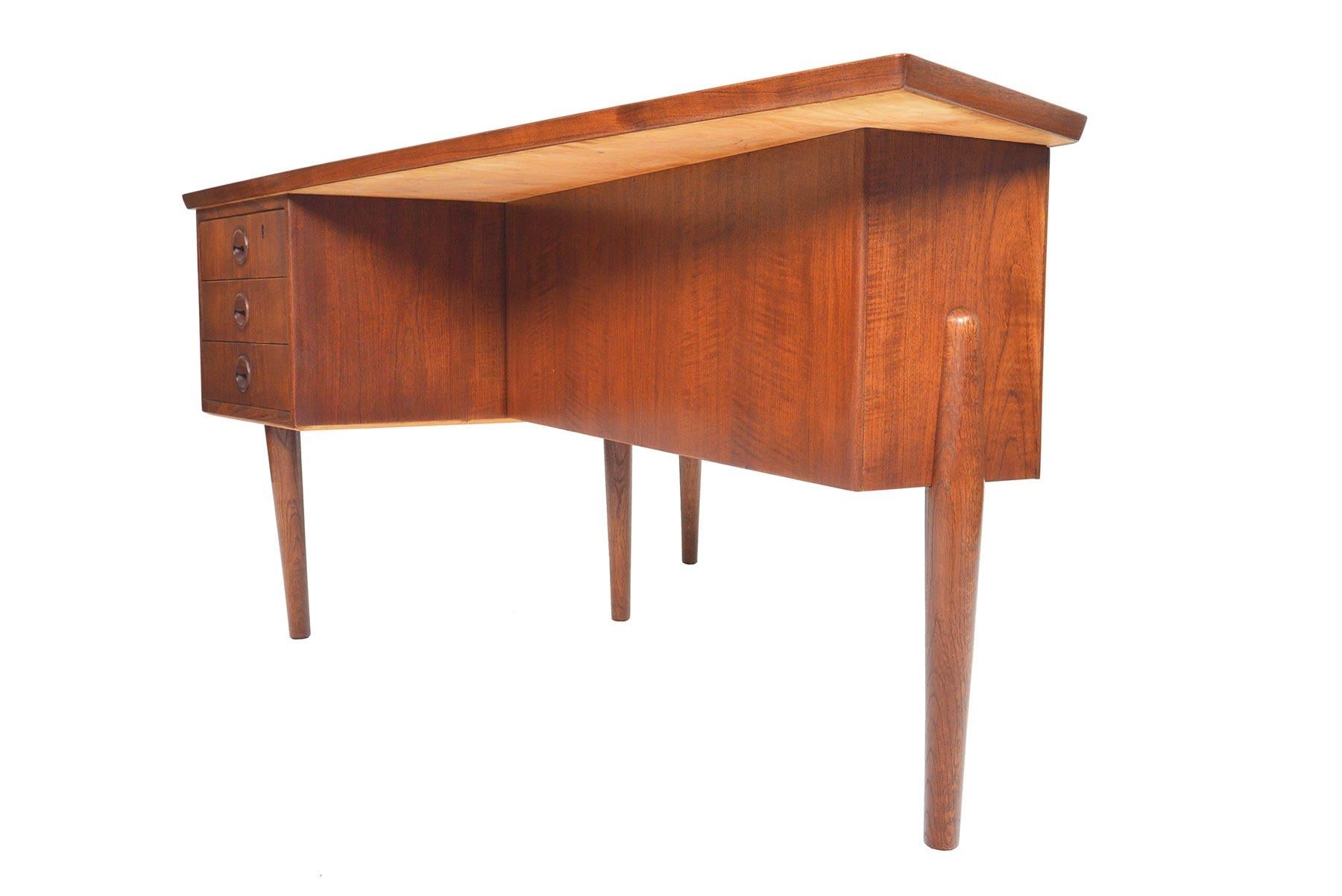 20th Century Teak Boomerang Desk by Arne Vodder